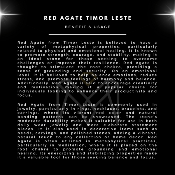 Red Agate Timor Leste - Image 3